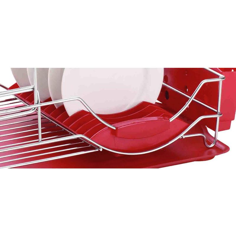 Home Basics 2-Tier Deluxe Dish Drainer