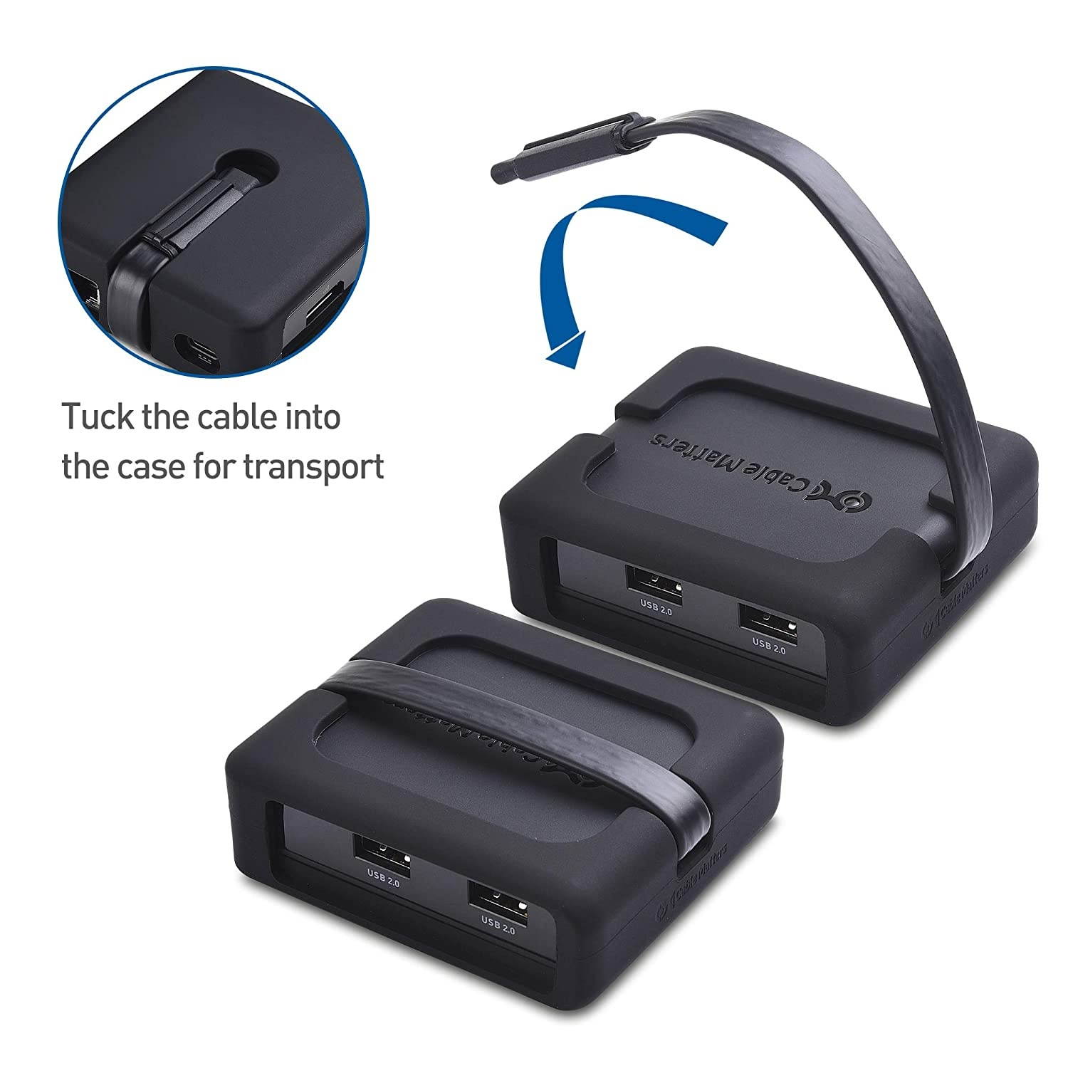 Cable Matters Dual Monitor USB C Hub (USB C Dock) with Dual 4K DisplayPort, 2X USB 2.0, Ethernet, and 60W Charging - Thunderbolt 3 Port Compatible for Windows and Linux