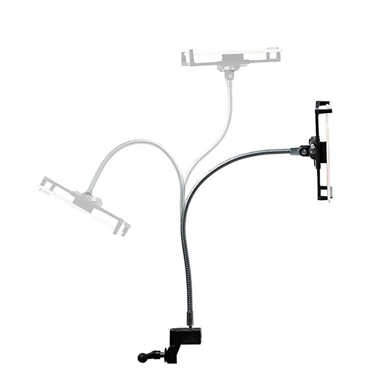 HeavyDuty Security Gooseneck Clamp Stand for 714quot TabletsApple iPad 102Inch 7th Gen iPad Air 3 iPad Mini 5 129Inch iPad Pro iPad Gen 6 amp More