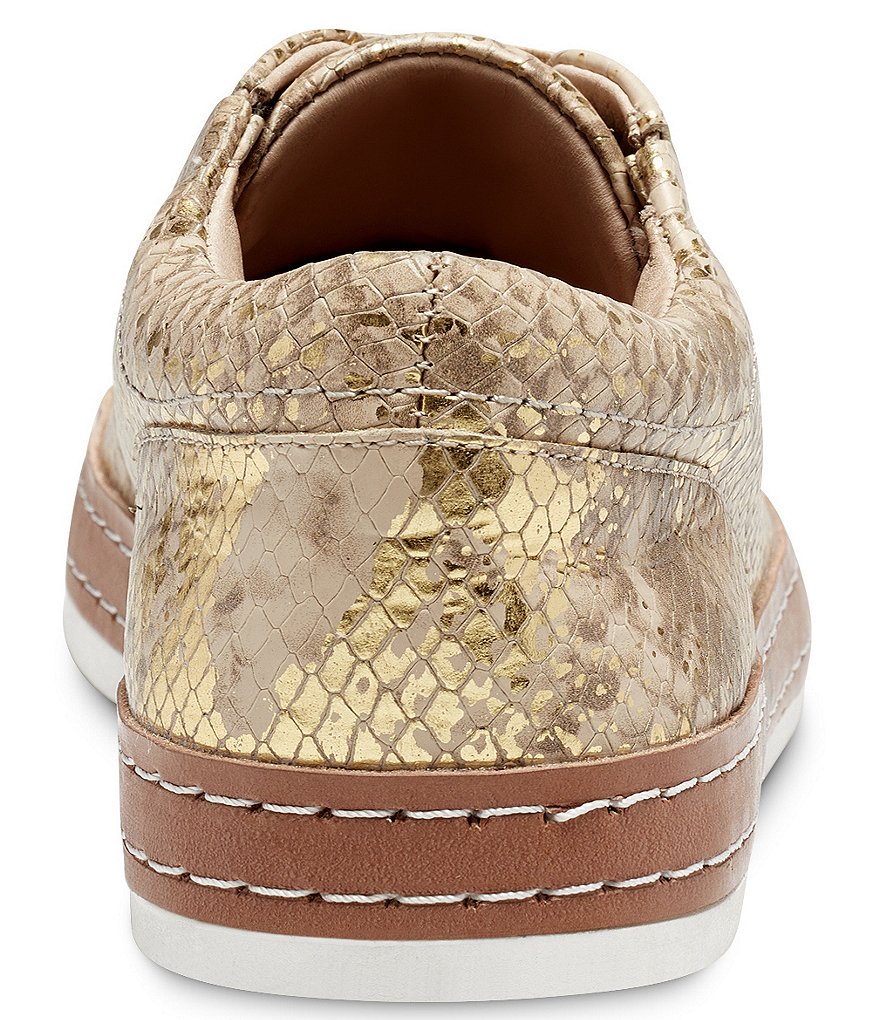 CC Corso Como Naimie Metallic Snake Print Leather Sneakers