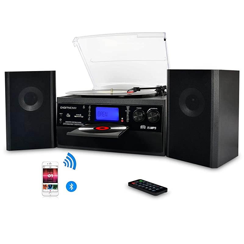 VICTROLA V50200BK V50    S RETRO RECORD PLAYER WITH BLUETOOTH  AND CD PLAYER   USB  BLACK