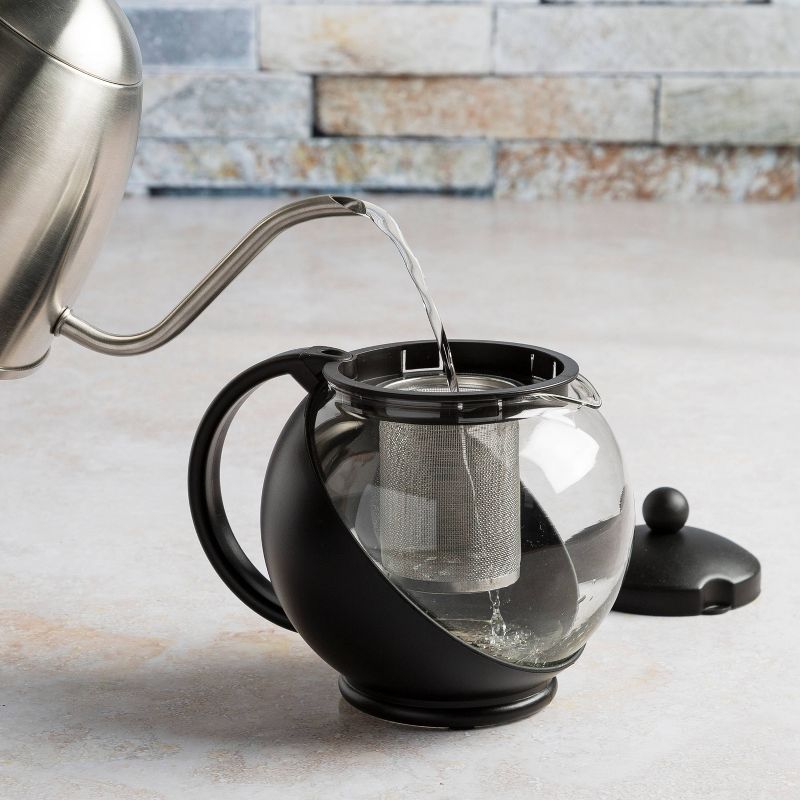 Mr. Coffee 2 Quart Stainless Steel Whistling Tea Kettle with Nylon Handle