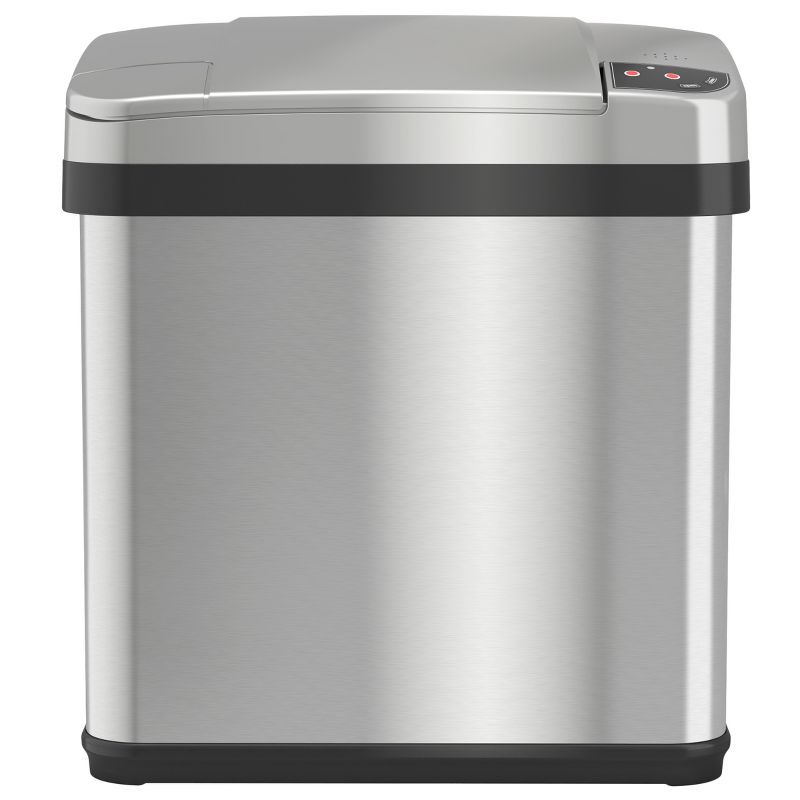 Rubbermaid 8 Quart Traditional Square Top Bedroom, Bathroom, and Office Wastebasket Trash Can, White (2 Pack)