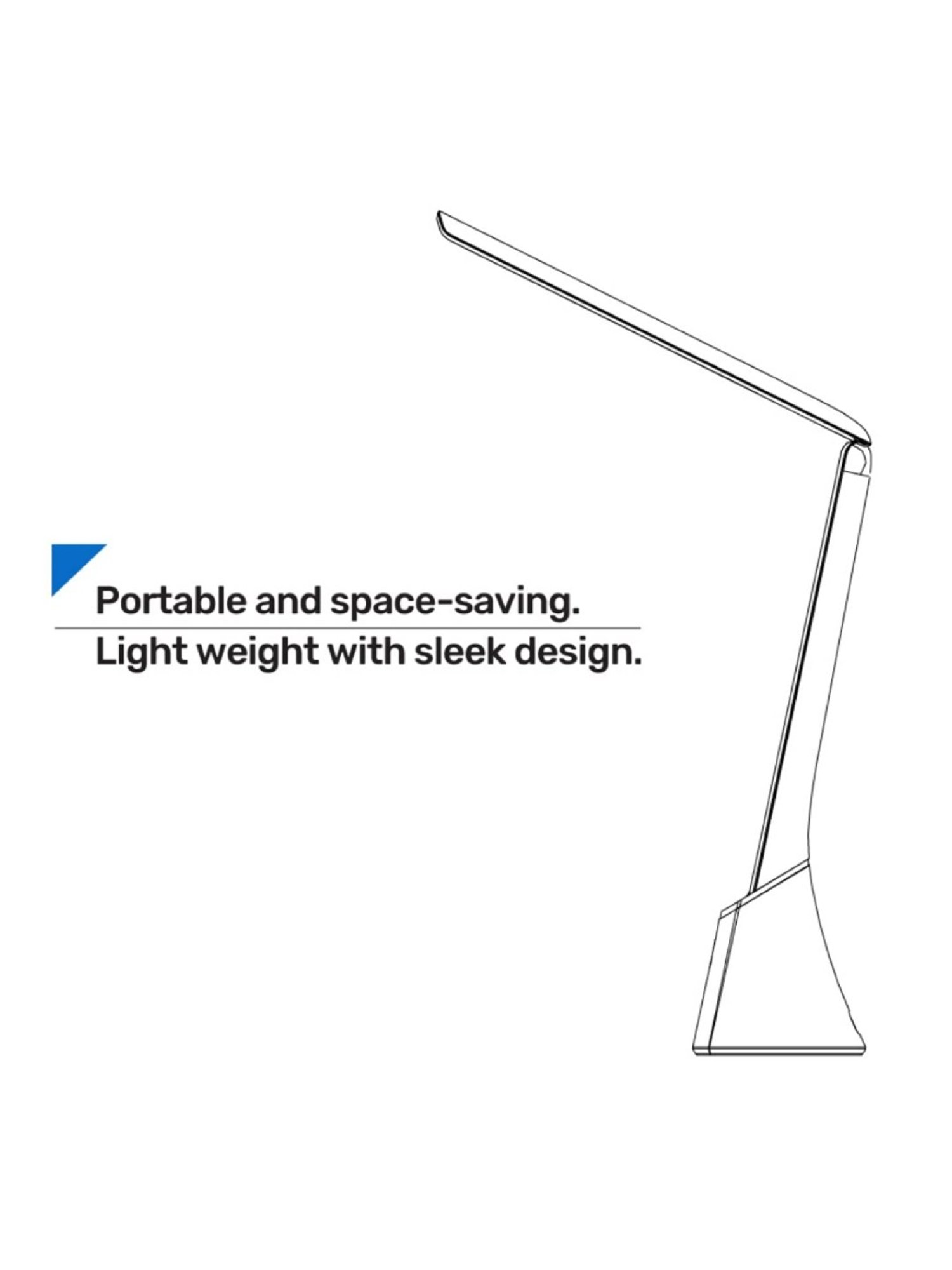 Panasonic PDEM03050WH 5W Desk Lamp with Pen Holder (Blue/White)