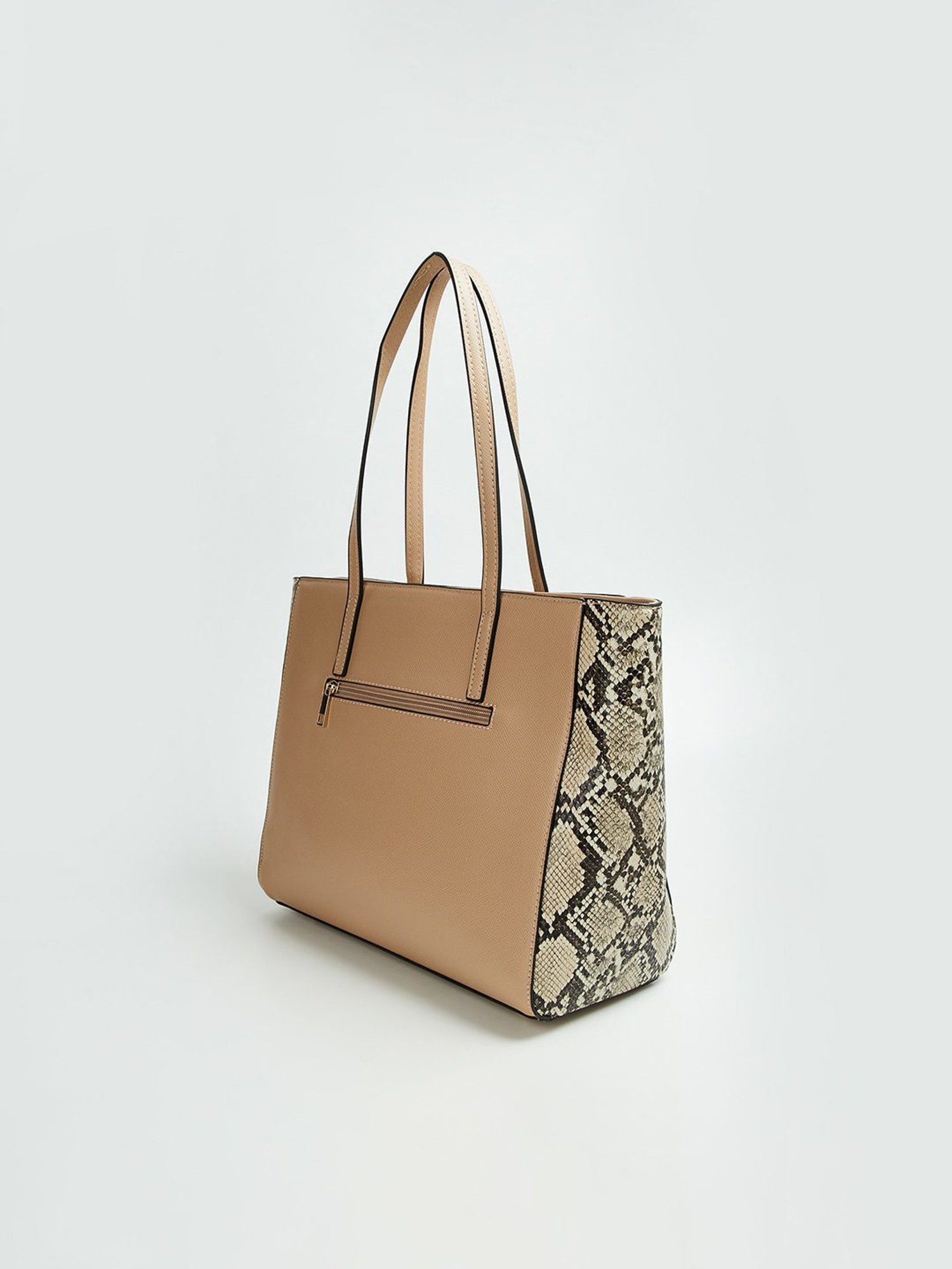 Code by Lifestyle Taupe Animal Effect Tote Bag