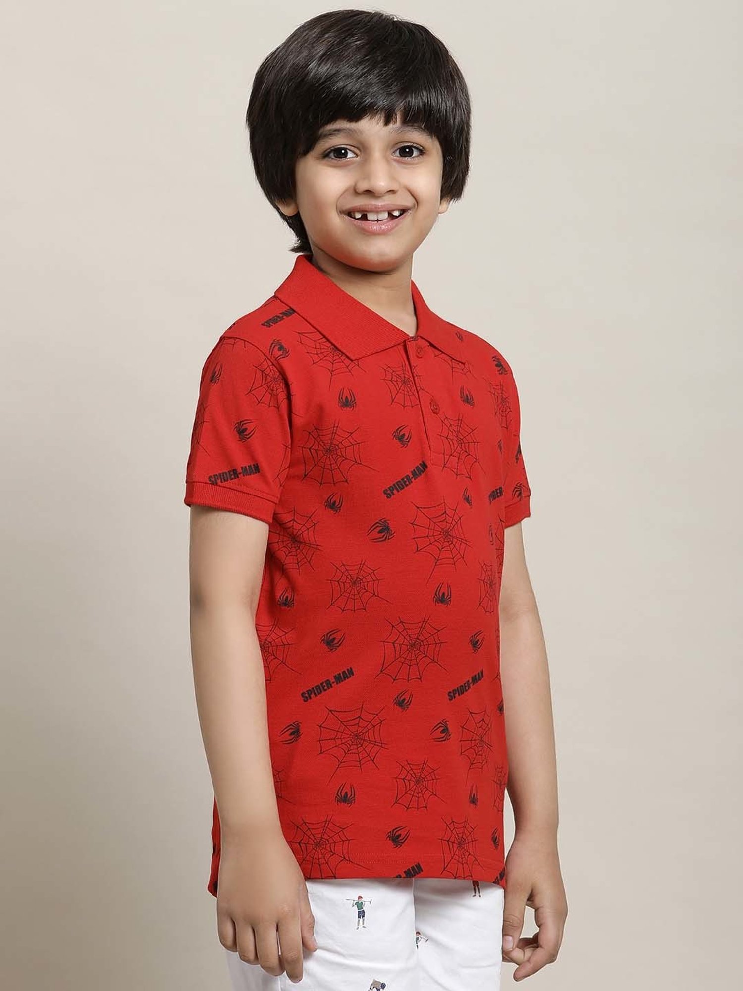 Pantaloons Junior Multicolor Cotton Striped Polo T-Shirt