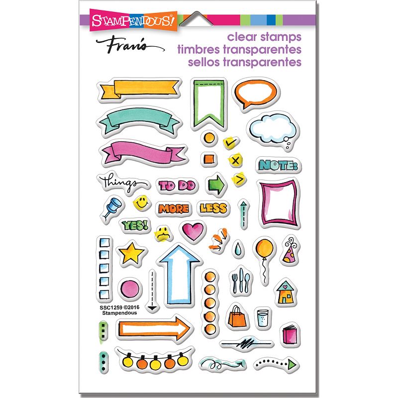 Stampendous Perfectly Clear Stamps -Journal Bullets