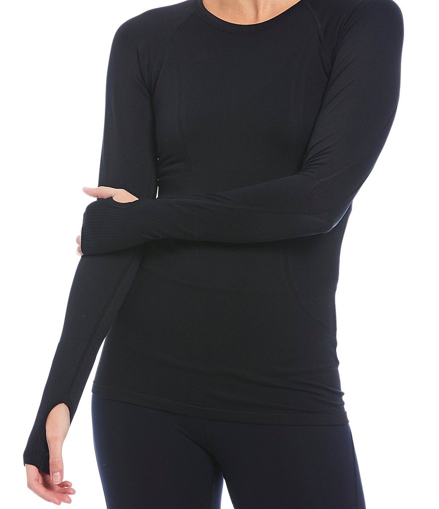 IBKUL Solid Long Sleeve Mock Neck Top