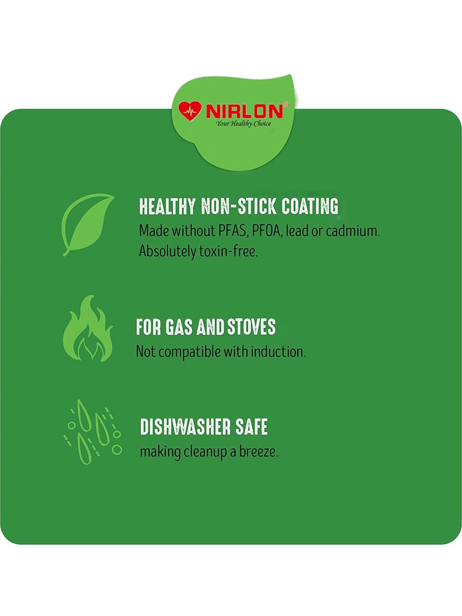 Nirlon Pure Grade Virgin Aluminium Non-stick Induction Base Flat Tawa - 26 cm Diameter