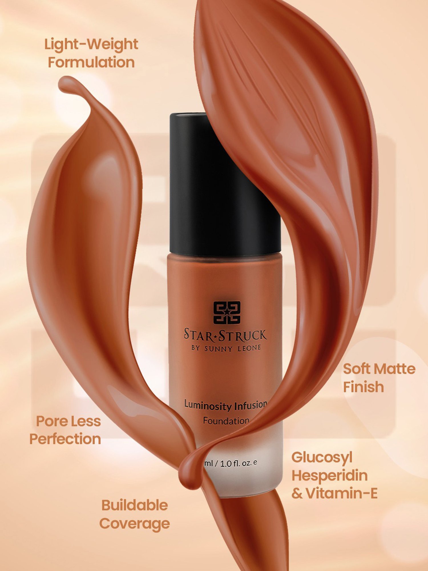 StarStruck By Sunny Leone Luminosity Infusion Foundation Rich Mocha - 30 ml