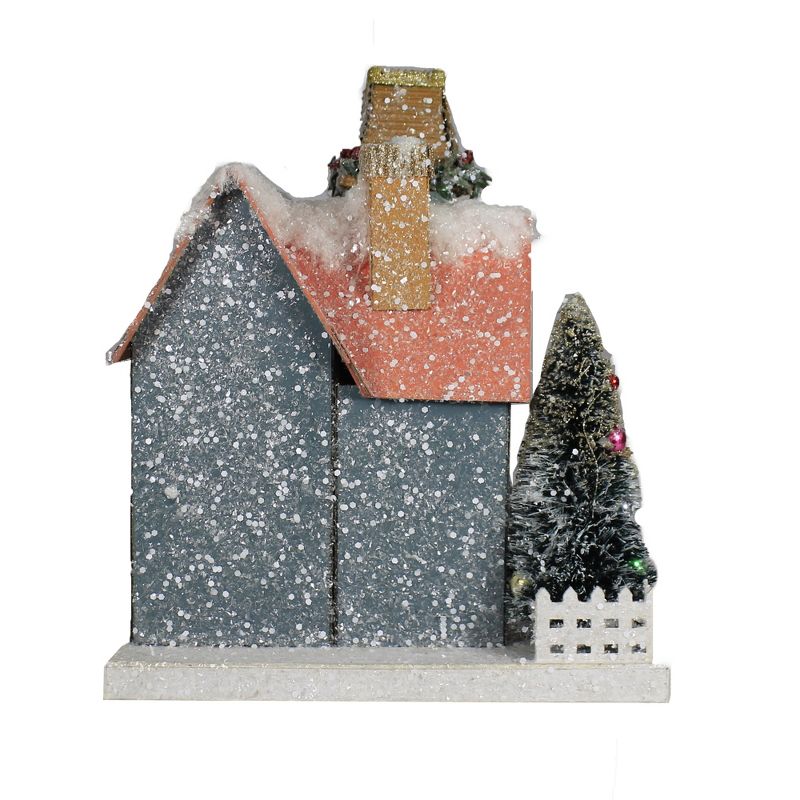 Christmas 11.75" Victorian Cottage Christmas Light Up Putz  -  Tree Ornaments