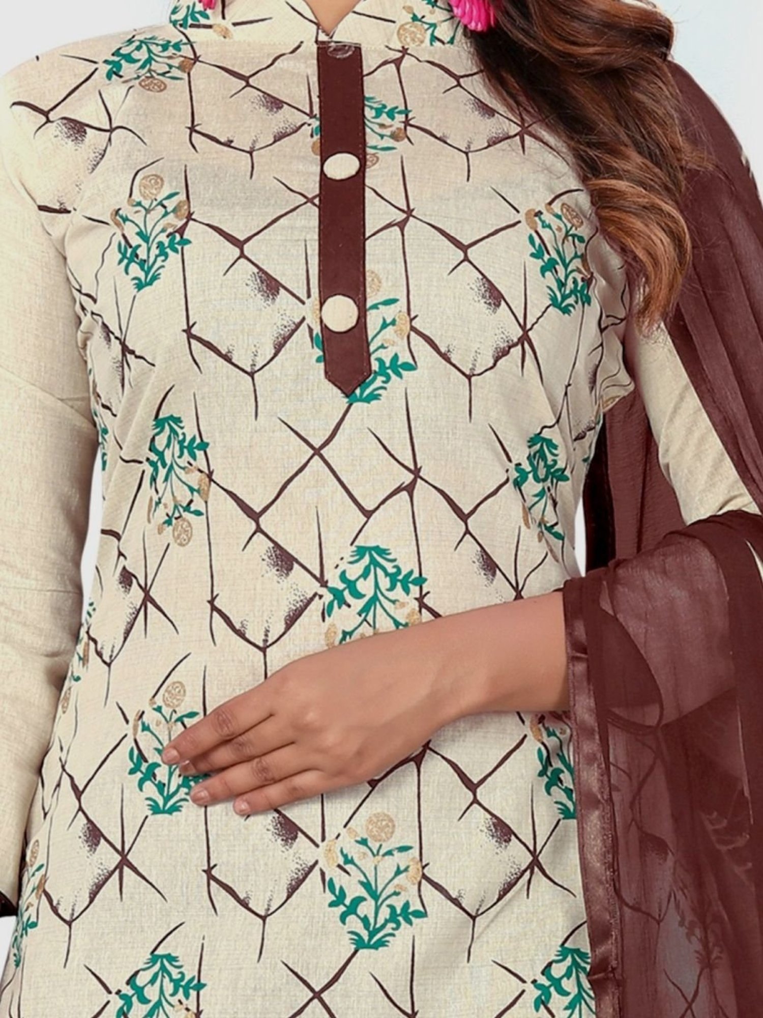 Salwar Studio Red Embroidered Blouse