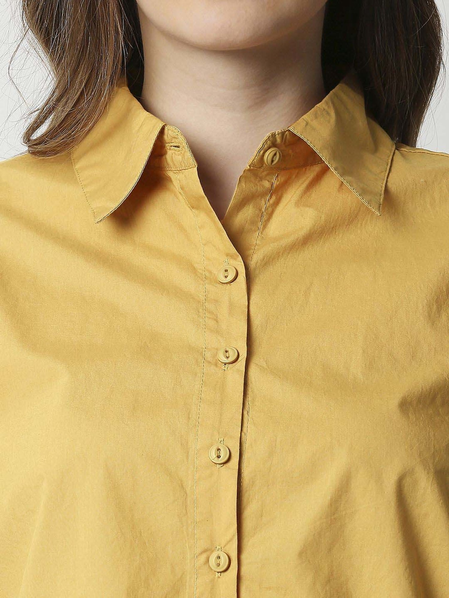 Remanika Mustard Pure Cotton Shirt