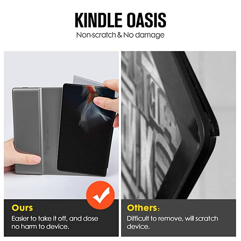 Colorful Case for All-New Kindle Oasis (10th Gen, 2019 Release & 9th Gen, 2017), Premium PU Leather Cover with Auto Wake/Sleep, Strong Adsorption for 7&rsquo;&rsquo;Kindle Oasis, The Boy and Fox