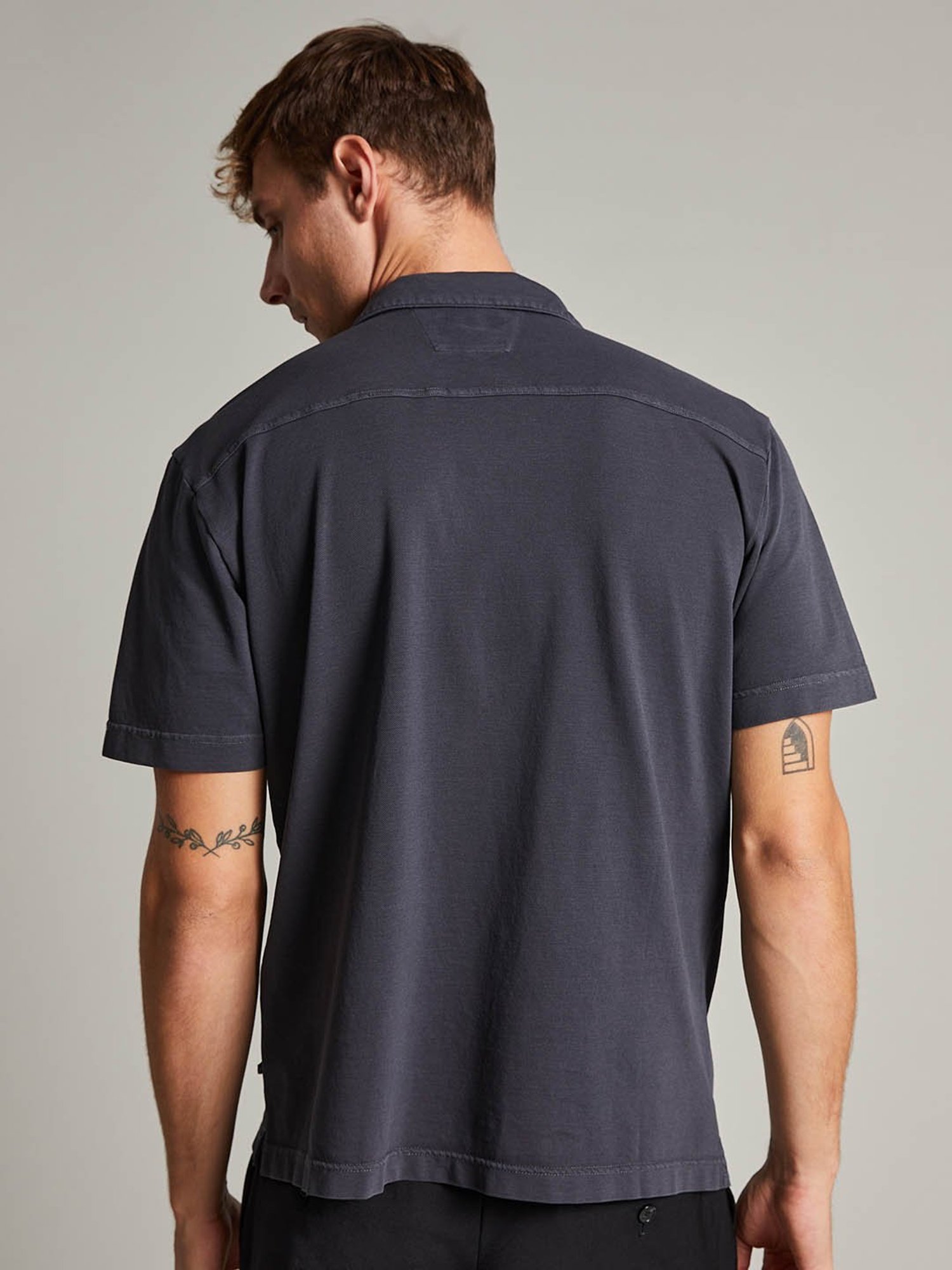 Matinique Navy Short Sleeves Polo T-Shirt
