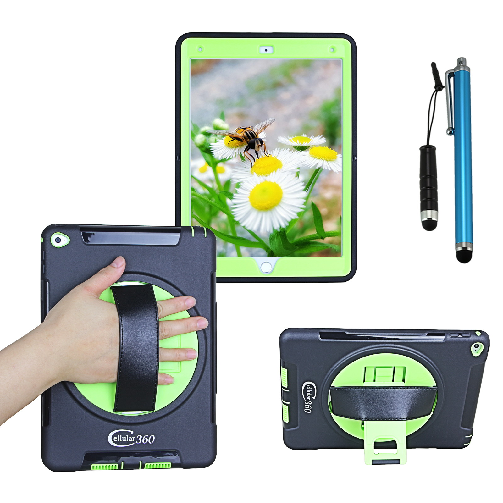 UAG Designed for Microsoft Surface Go 2 / Surface Go Case Scout w/Handstrap [Black] Rugged Military Drop Tested Protective Cover