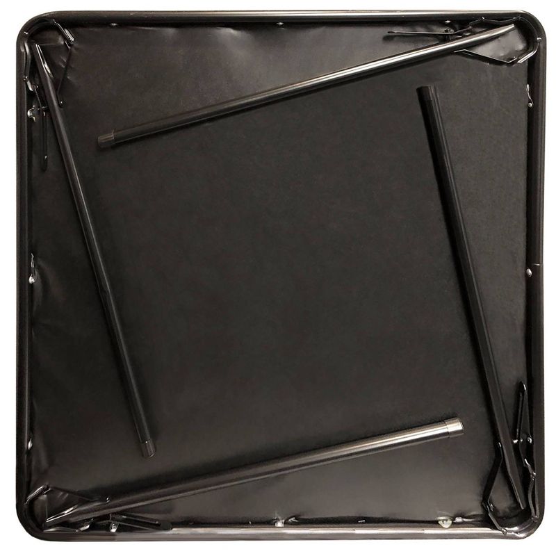 34" x 34" Folding Table Black - Plastic Dev Group