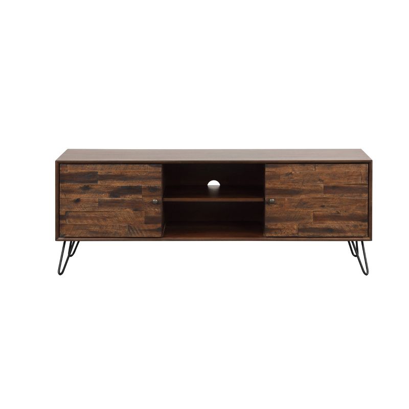 60" Jasper TV Stand Dark Brown - Summerland Home
