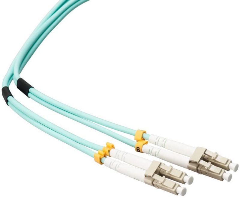 Fiber Optic Cable LC-LC 9/125 Duplex Single-Mode Fiber Cable Yellow 5 meters