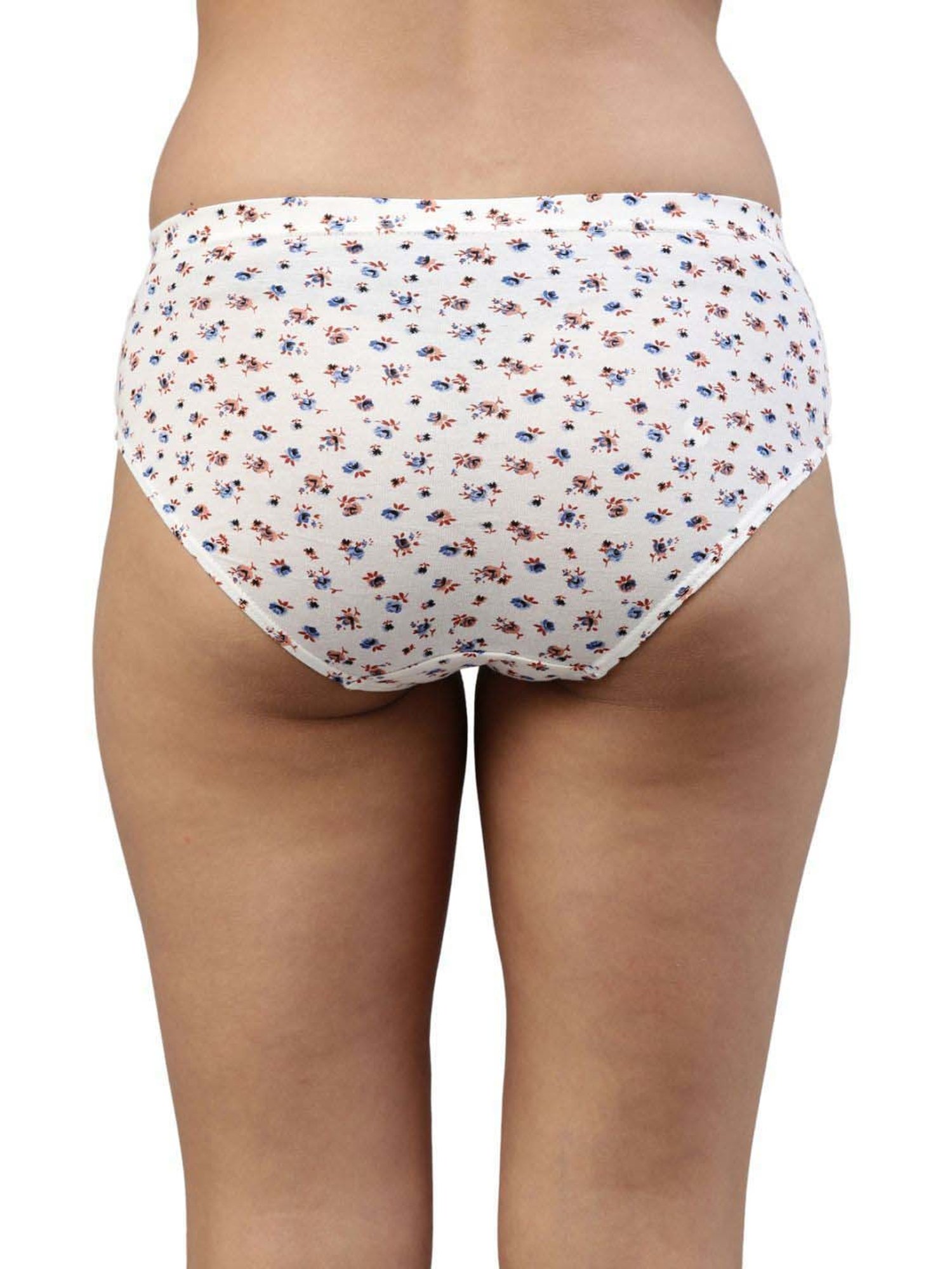 FEELINGS Assorted Color Cotton Printed Hipster Panties - Pack of 3