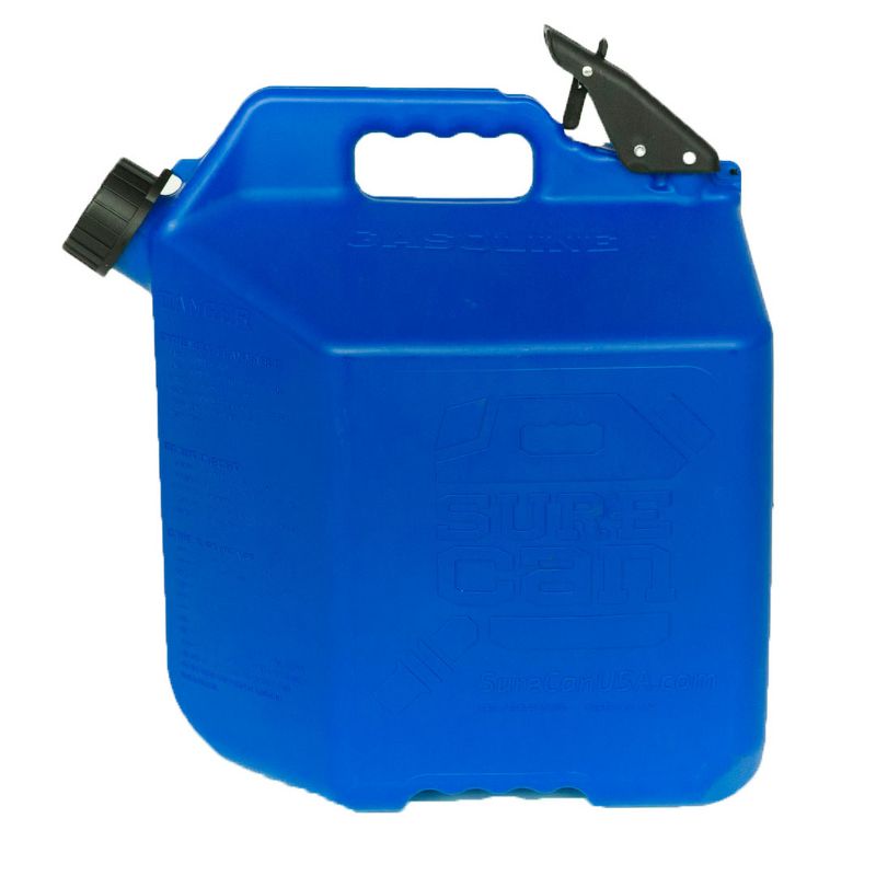 SureCan 5 Gallon 19 Liter Self Venting Kerosene Fuel Can w/ Rotating Spout, Blue