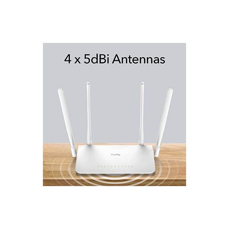AC1200 Gigabit WiFi Smart Router OpenWRT, 5GHz Dual Band MU-MIMO Wireless Internet Router, 1000Mbps LAN, 5 dBi Antenna for Long Range, VPN, USB 3.0, Guest WiFi and AP Mode, WR1300