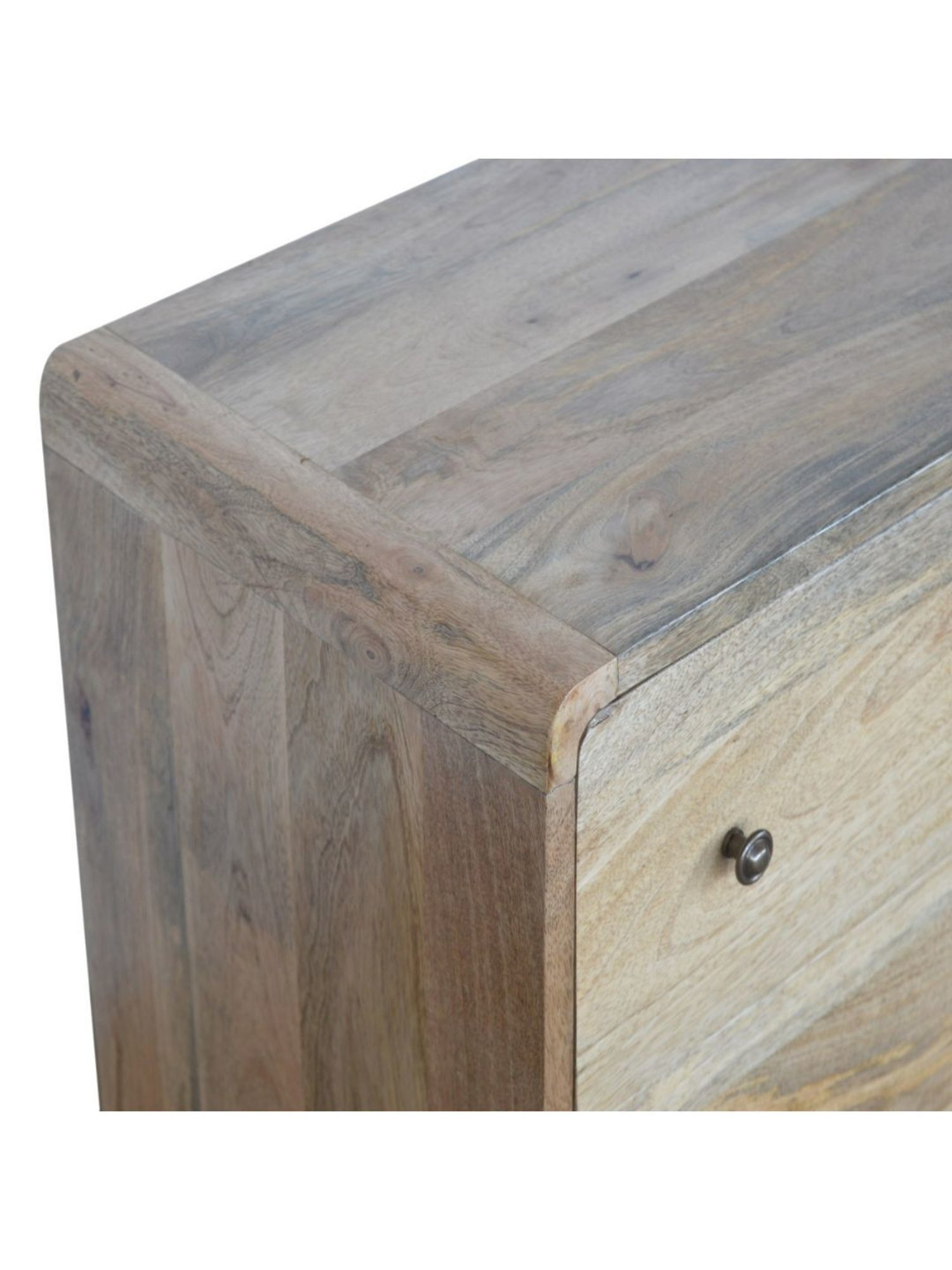 Artisan Furniture Brown Curved Oak-ish Chest