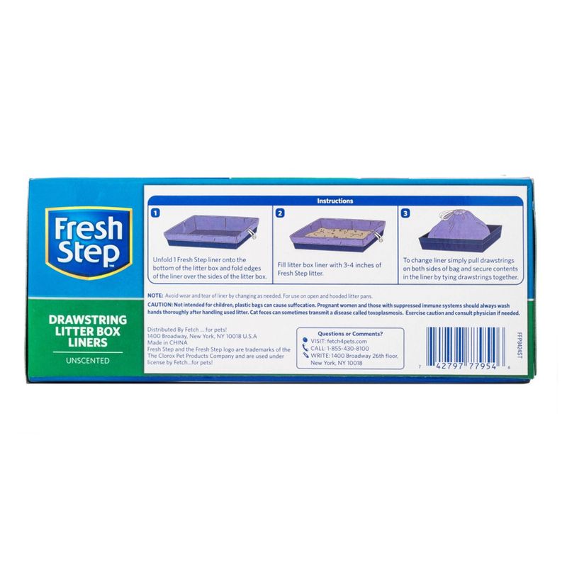 Fresh Step Cat Litter Box Liners Unscented - Jumbo