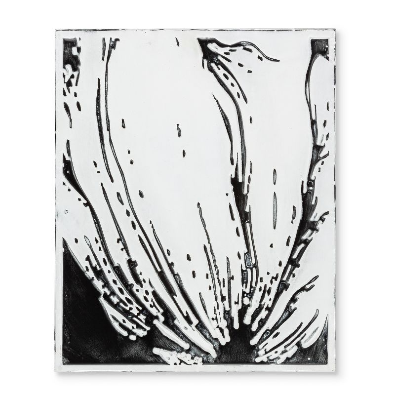 Lone Elm Studios Set of 4 Black and White Metal Wall Art