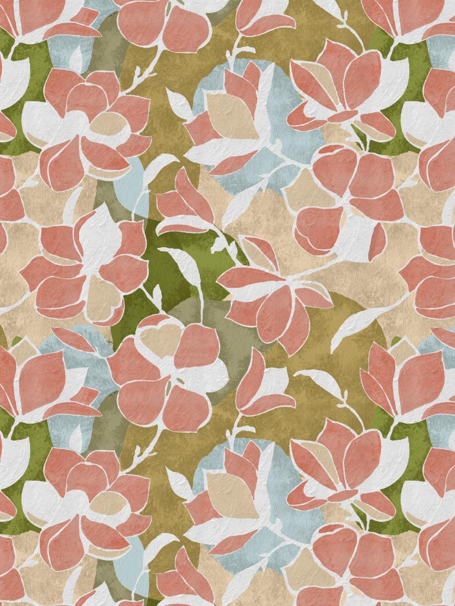 SPACES DRAPE STORY Boho Floral Brown & Pink Polyester 7 ft Sheer Door Curtains - Set of 2