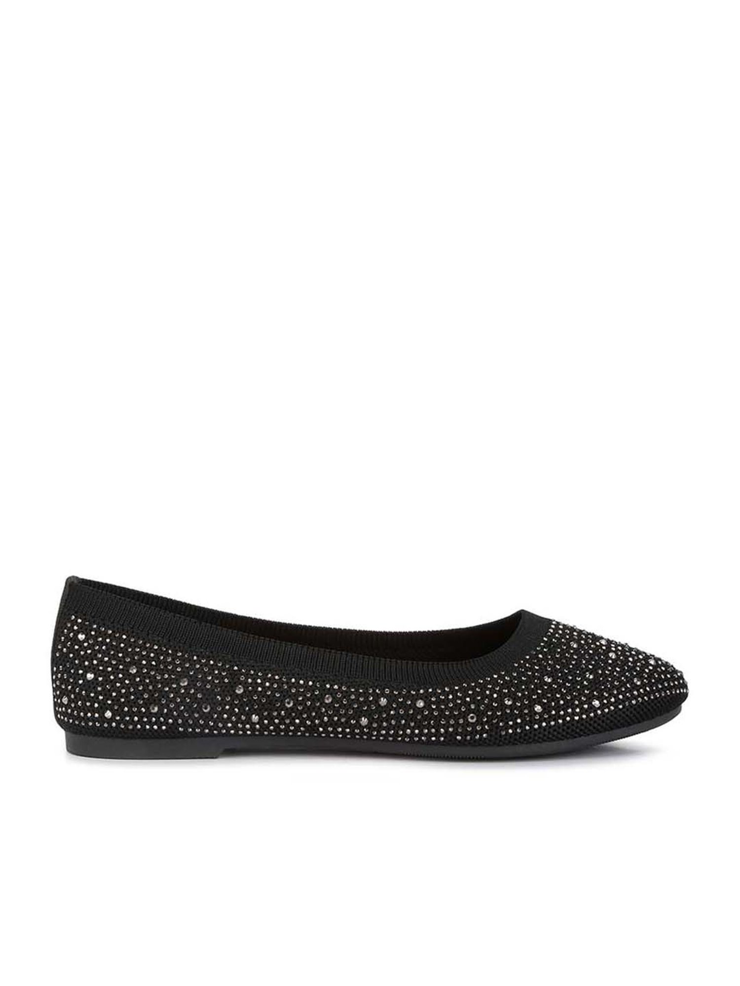London Rag Women's Black Flat Ballets