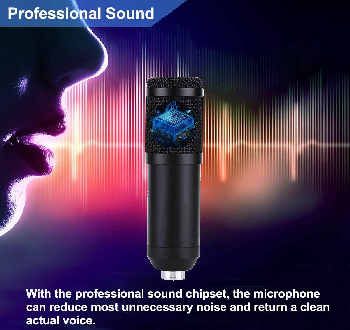 2020 Upgraded USB Condenser Microphone for Computer, Great for Gaming, Podcast, LiveStreaming, YouTube Recording, Karaoke on PC
