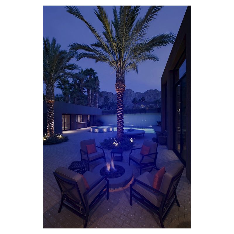 Solar Portable Garden and Pathway Light Amber/White - Techko Maid