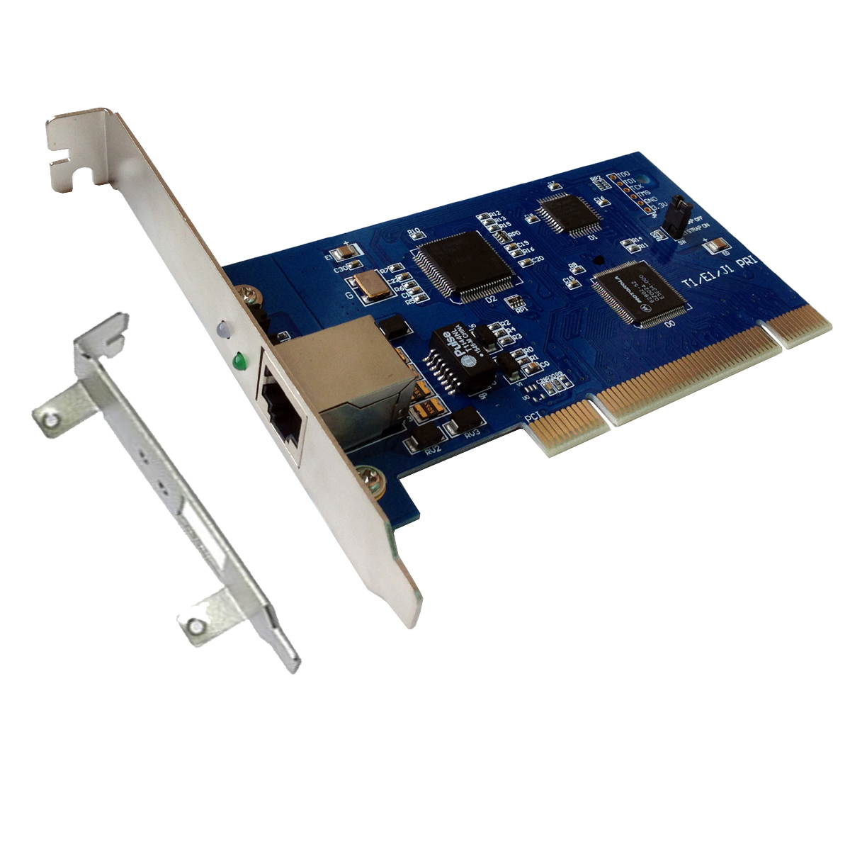 Asterisk Card - ISDN PRI Card TE110P with 1 T1/E1  Port,T1 Card,ISDN Digital Board,Supports sangoma Freepbx Asterisk Issabel AsteriskNow Elastix 4 ,dahdi.vitalpbx,Telephone System