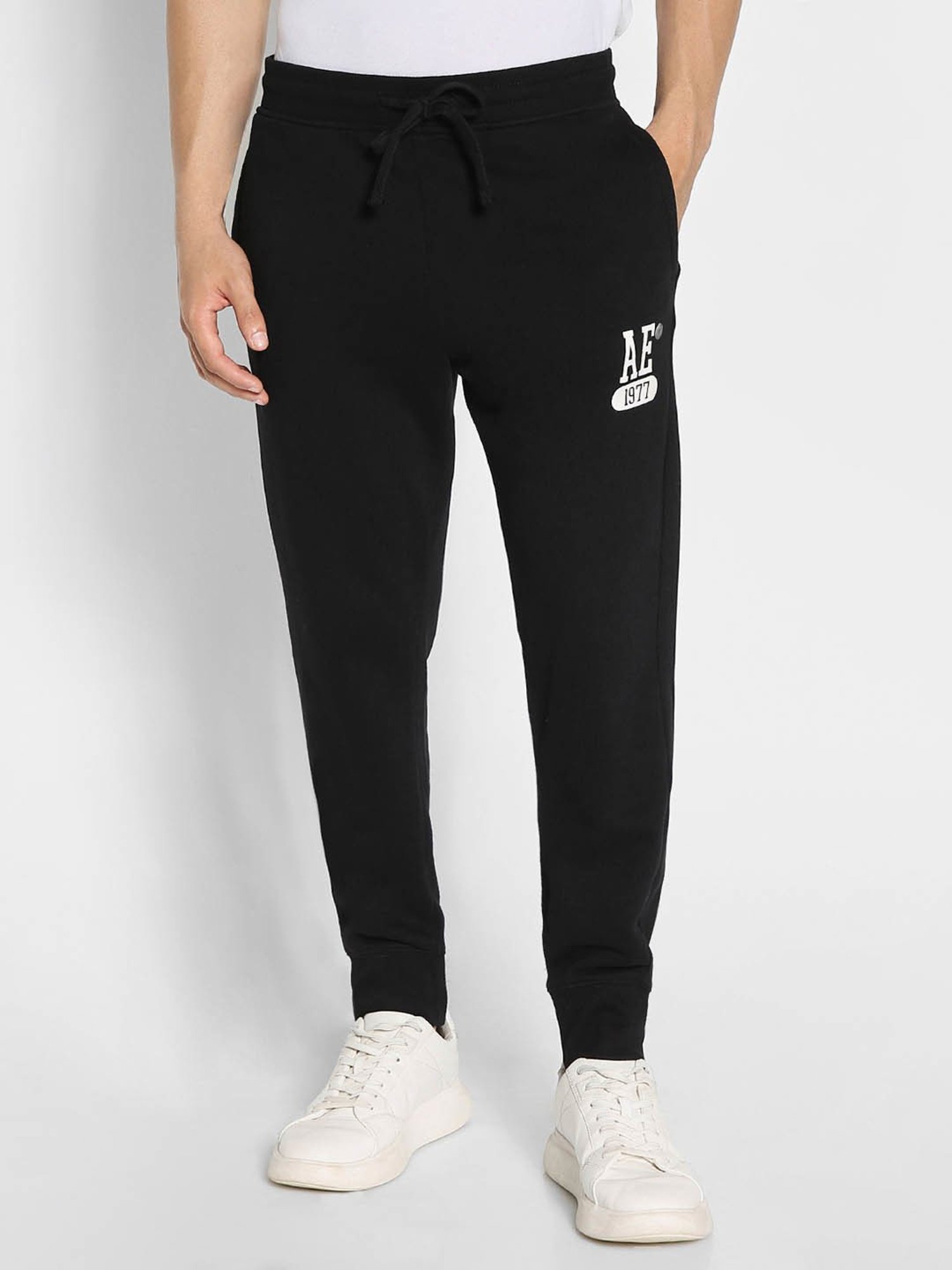 Parx Black Jogger Fit Joggers