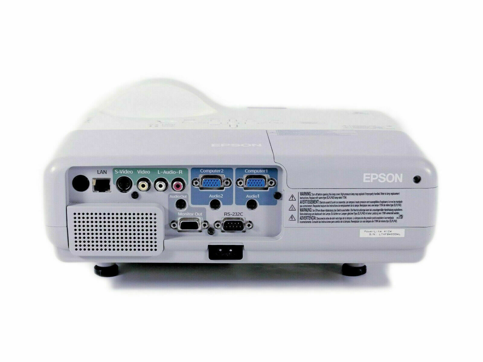 Epson PowerLite 410W H330A 3LCD Projector HDMI-adapter Short-Throw  HD 1080 2000 ANSI Lumens 1280 x 800 Home Theater Professional Streaming with Accessories bundle