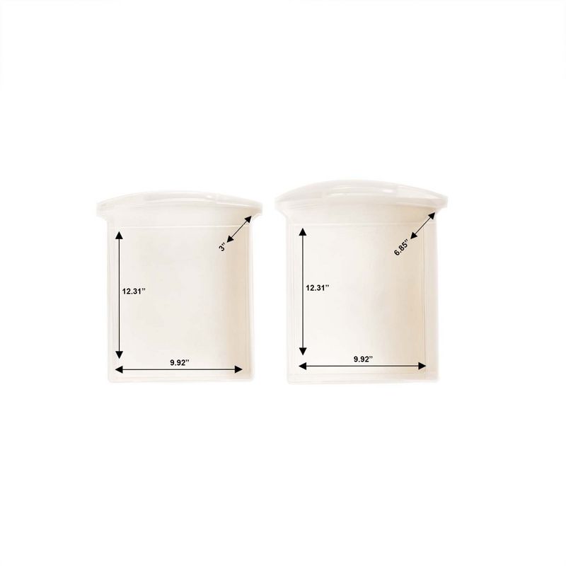 Homz Plastic 6 Clear Drawer Medium Home Storage Container Tower with 4 Large Drawers and 2 Small Drawers, Black Frame