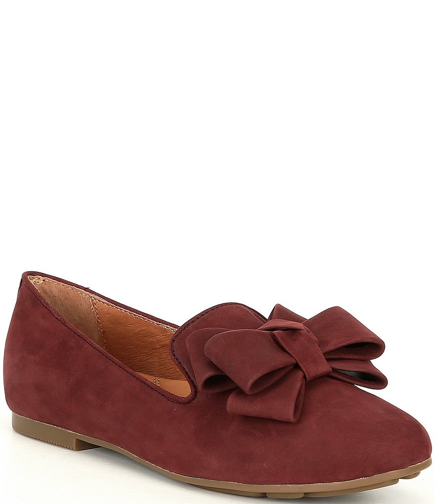 Gentle Souls Eugene Nubuck Ribbon Bow Loafers