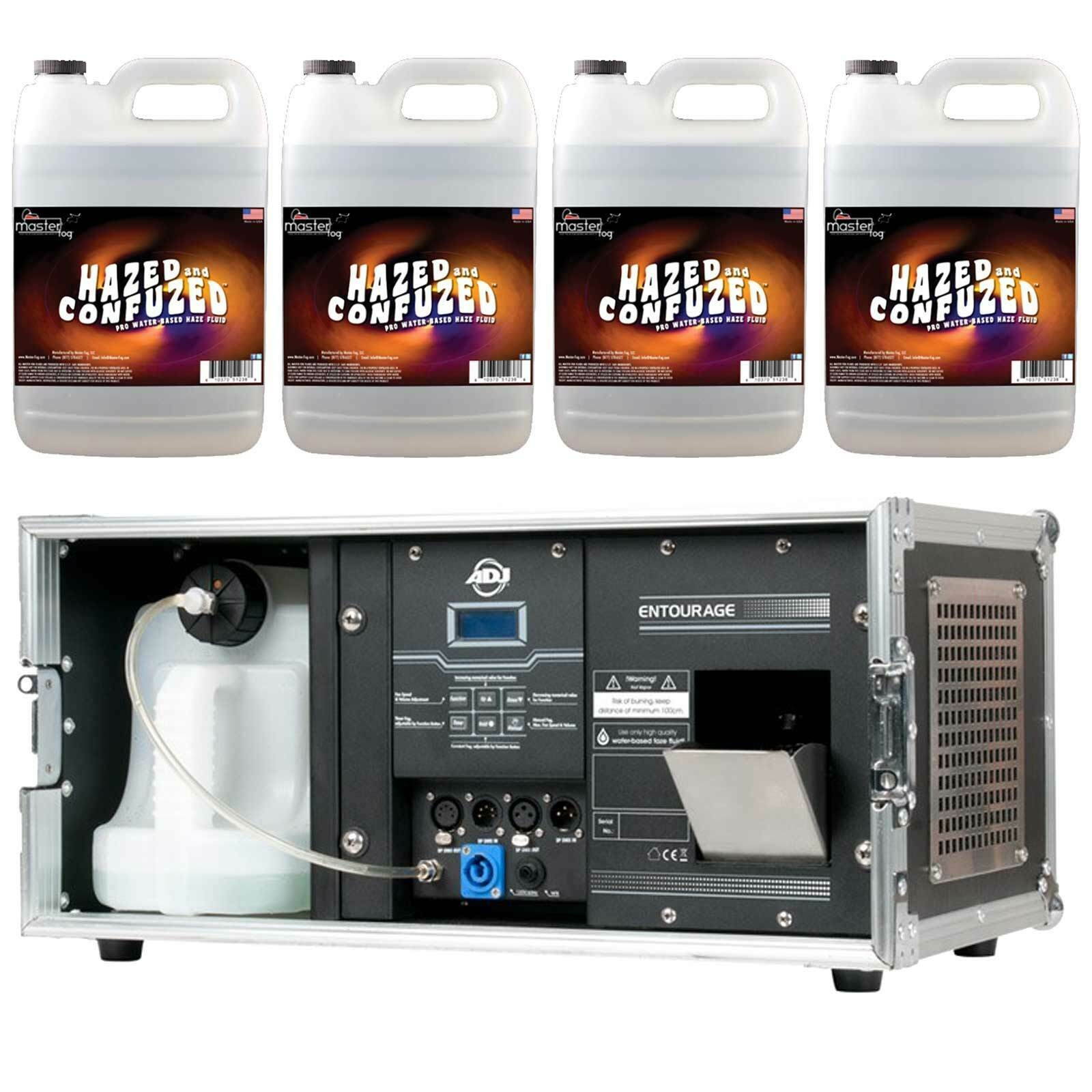 American DJ Entourage 1500W Pro Faze Machine w Case & DMX & 4 Gallons of Fluid