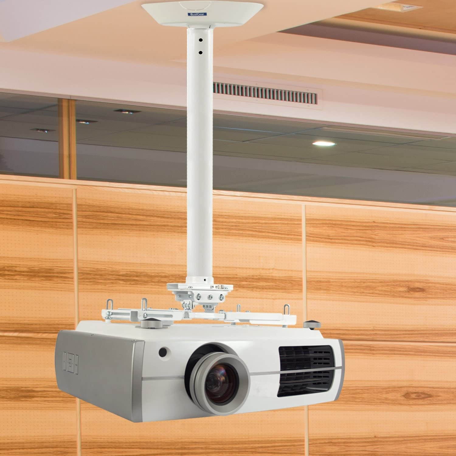 QualGear QG-PRO-PM-3FT-B Pro-AV 1.5" Npt Threaded Pipe, 3' Length Projector Accessory