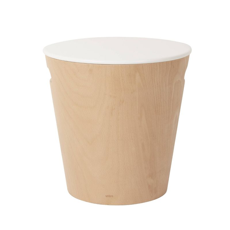 Woodrow Storage Stool Wood - Umbra