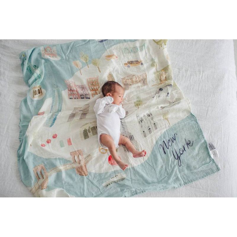 Loulou Lollipop Muslin Swaddle Blanket - New York City