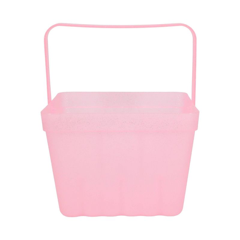 Jumbo Plastic Easter Bucket Printed Boarder with Stickers White - Spritz™