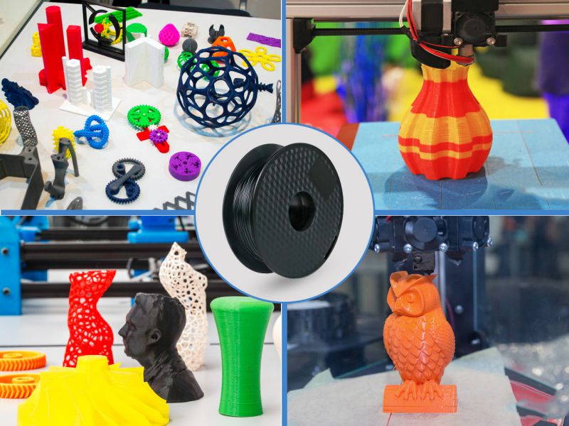 PLA 3D Printer Filament ,1.75mm with Dimensional Accuracy +/- 0.03mm,1 kg Spool,(2.2lbs),Fit Most 3D FDM Printer