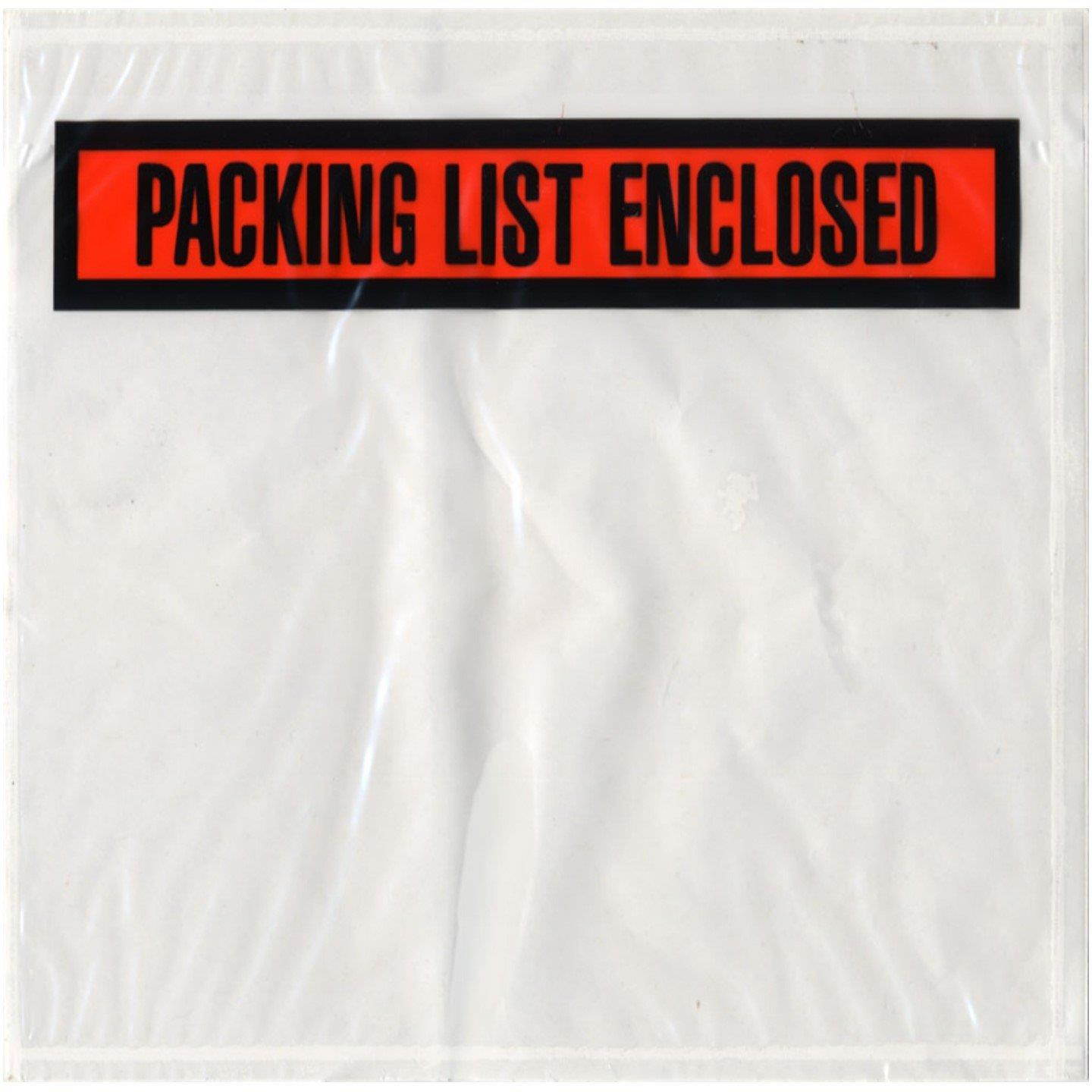 Sales4Less Packing List Envelopes 7.5" X 5.5" Pouches Invoice Enclosed Adhesive Bags Pack of 200