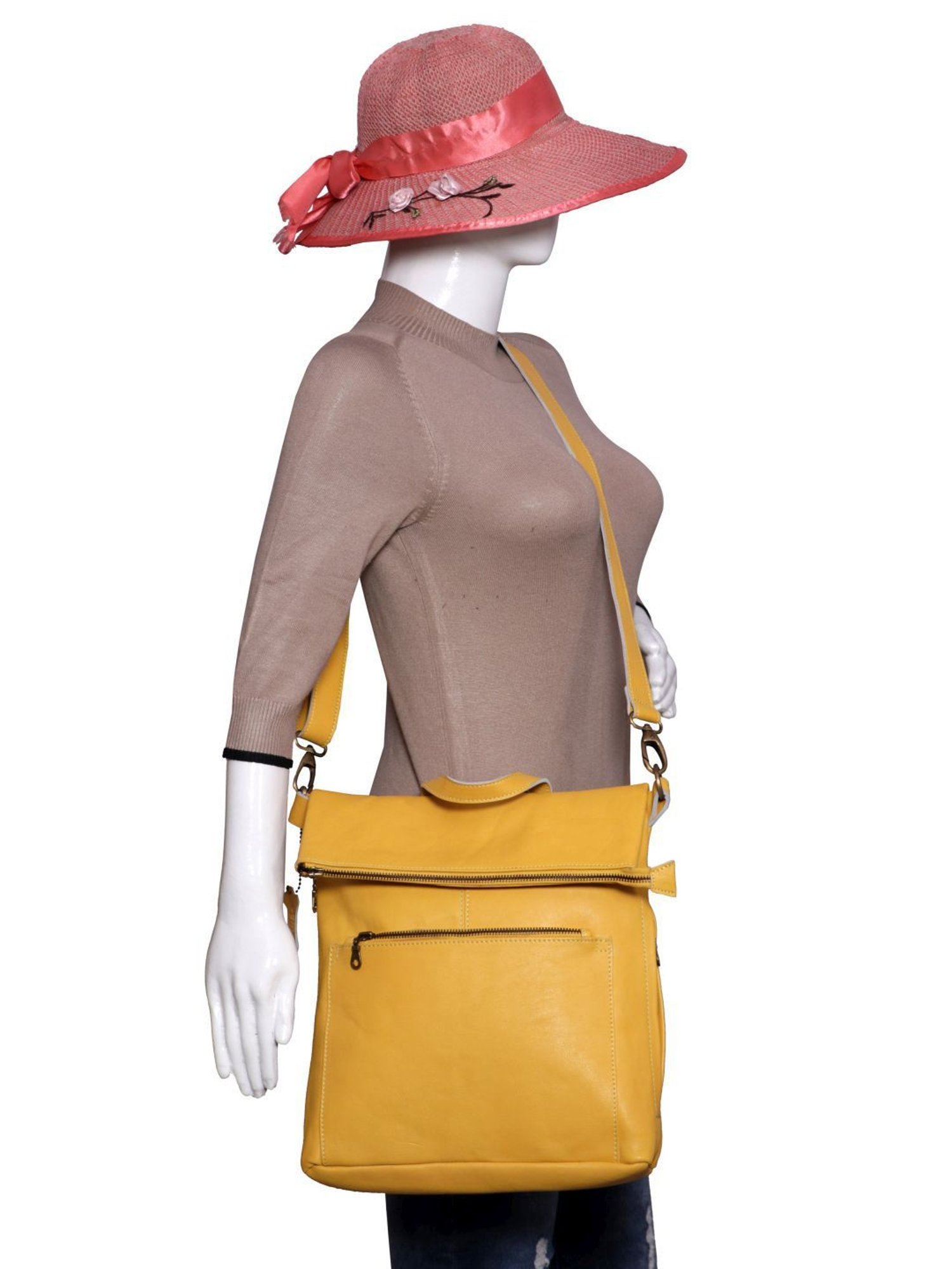 Spice Art Yellow Large Convertible Backpack