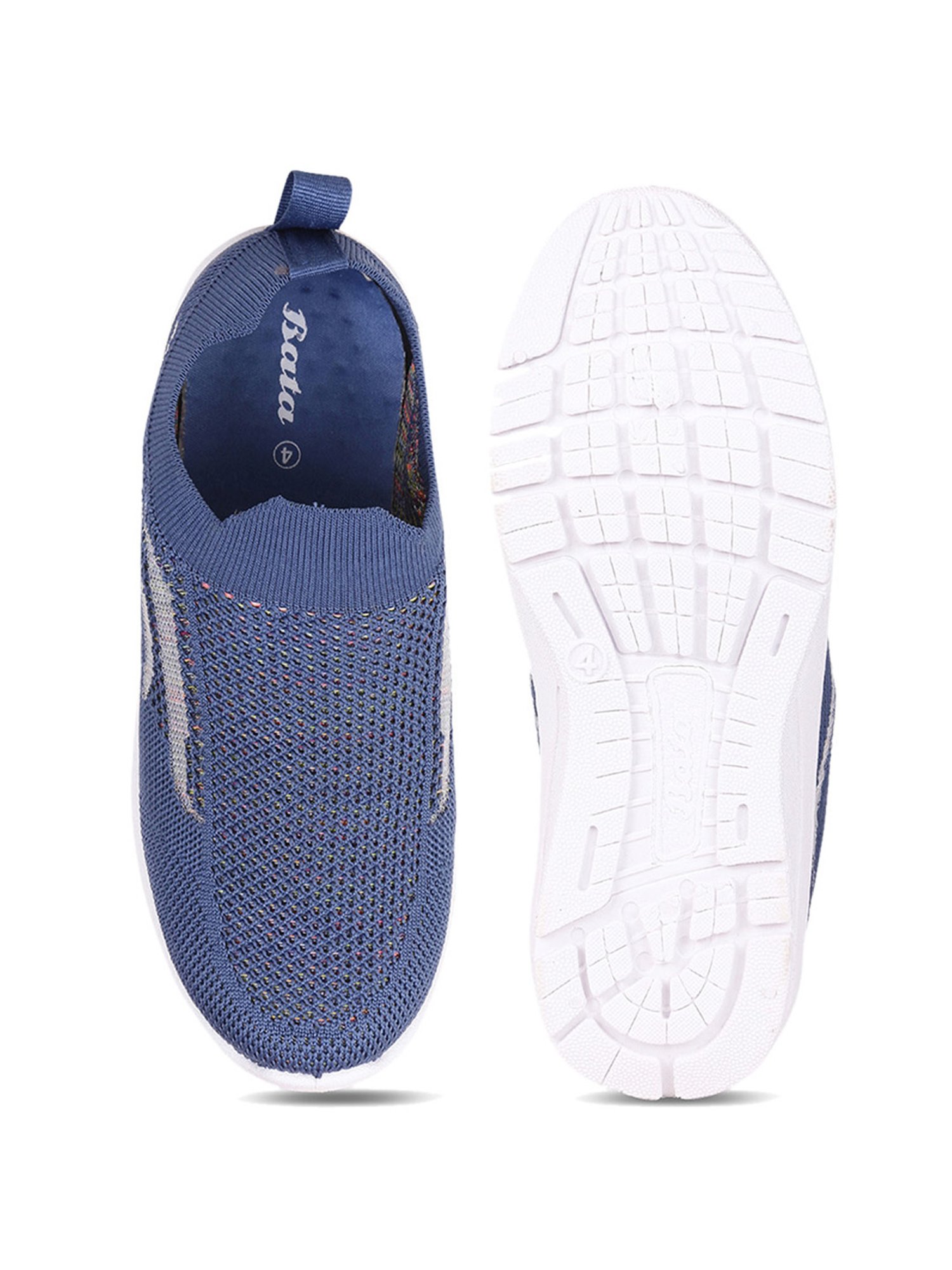 Bata Women's Blue Walking Shoes