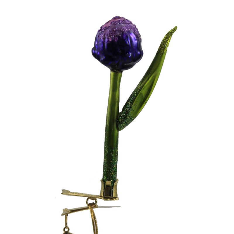 Morawski 4.5" Bachelor Button Clip On Flower Ornament Floral Summer  -  Tree Ornaments