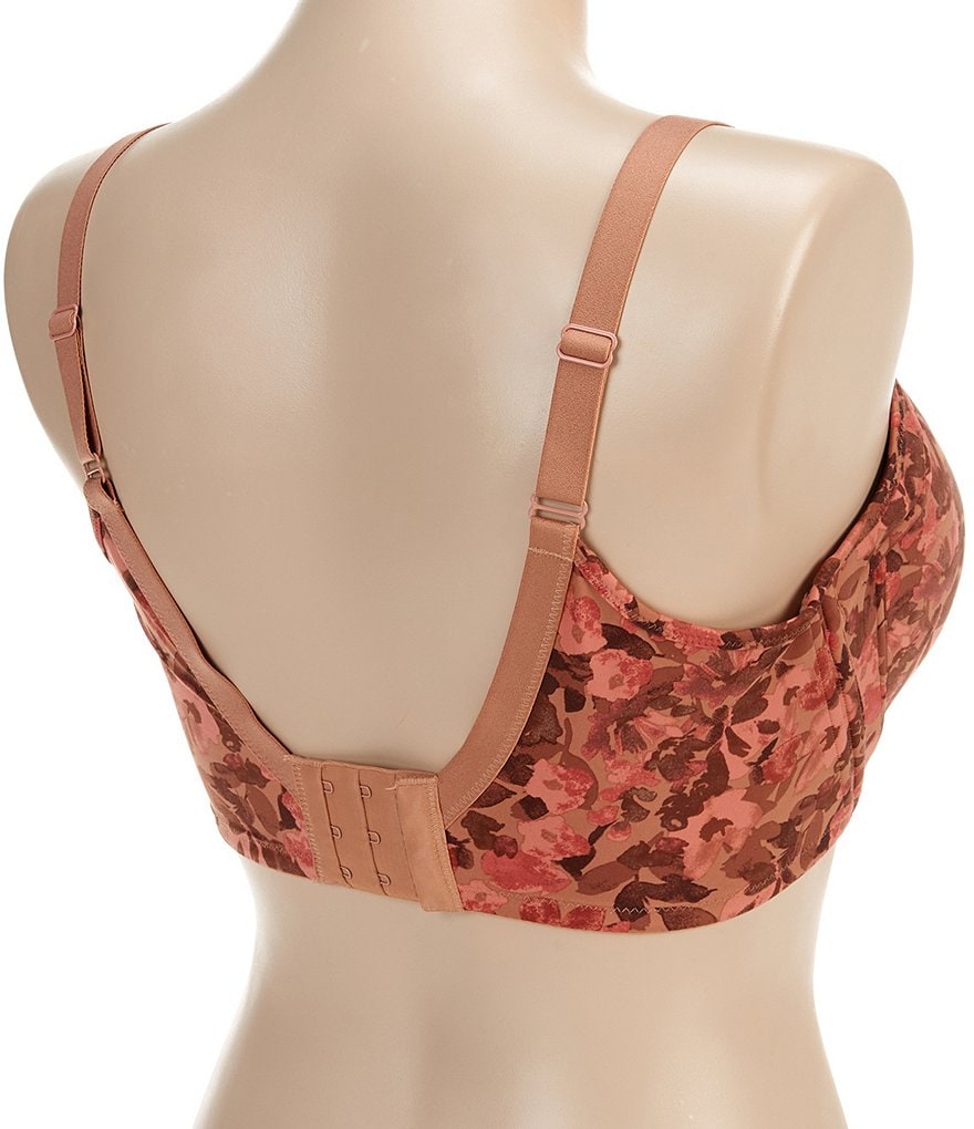 Modern Movement 3-D Curves Floral Print BFF T-Shirt Bra