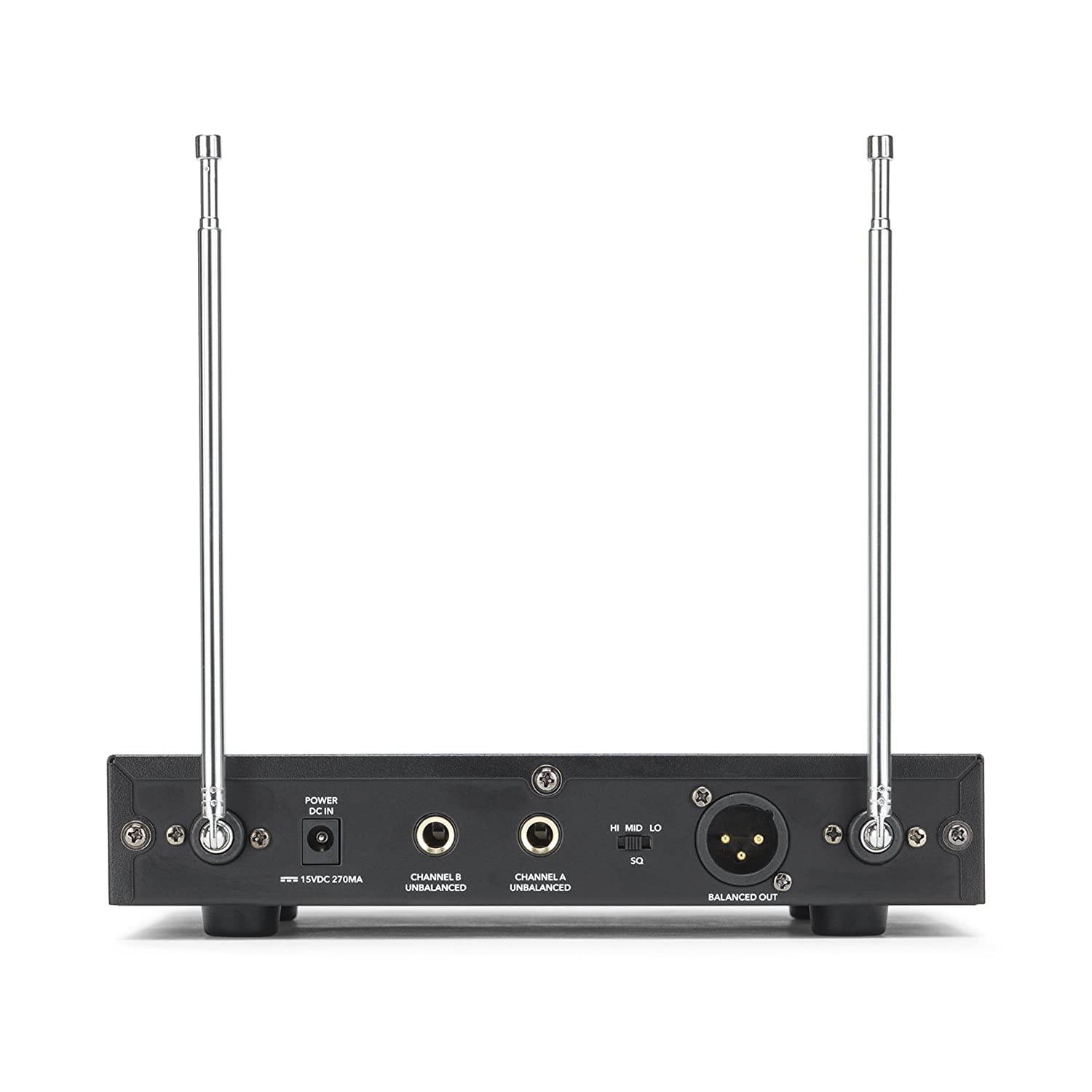 Samson Stage SWS200HH D 200 Dual-Channel Handheld VHF Wireless System with Two Q6 Dynamic Microphones (Group D)